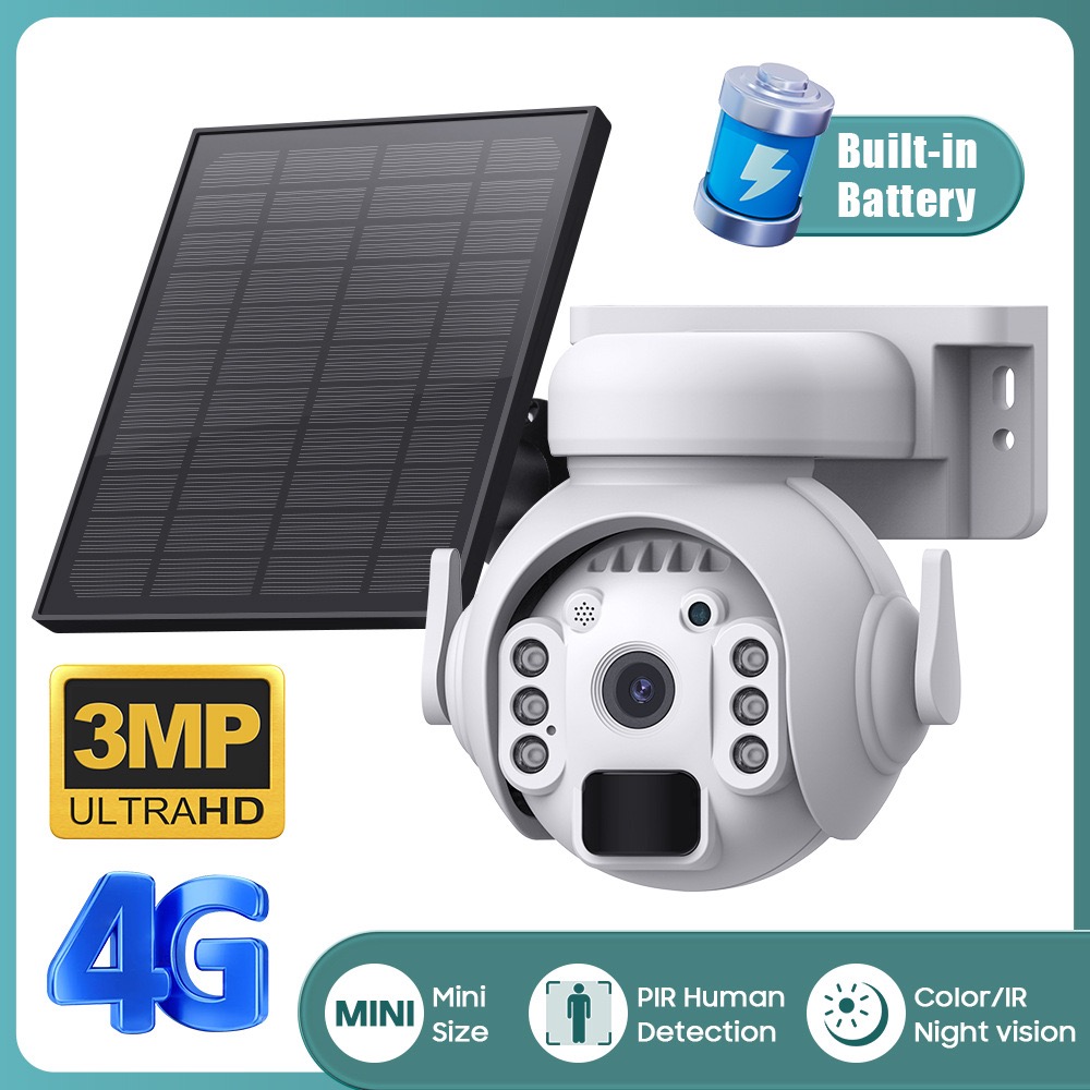 ST-518 3MP Güneş Enerjili  Sim Kartlı PTZ Kamera